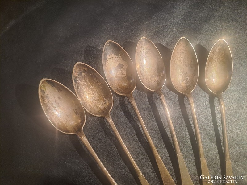 Silver teaspoons 6 in one English style