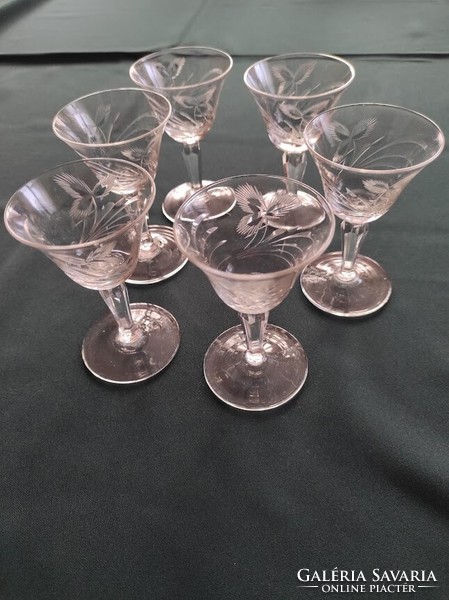 Liqueur glass set/retro