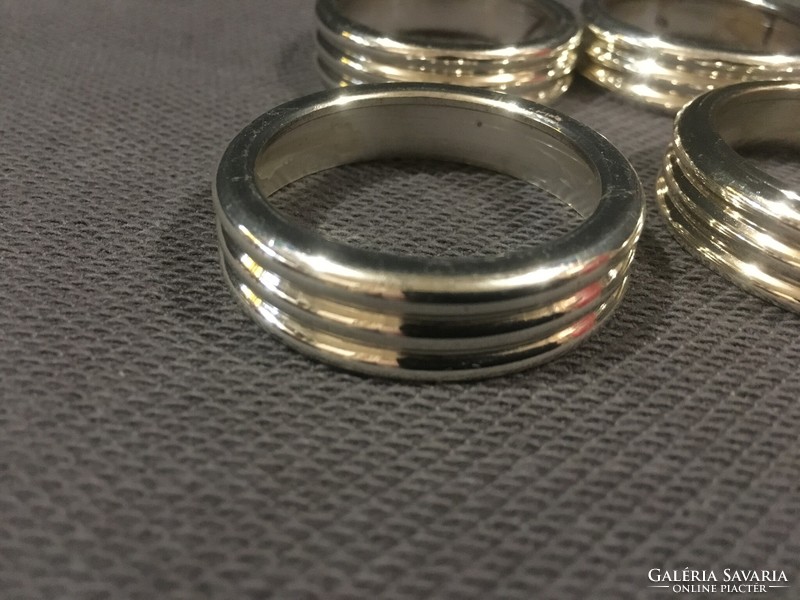 12 silver-plated napkin rings flawless!!! 4-Cm!!!!