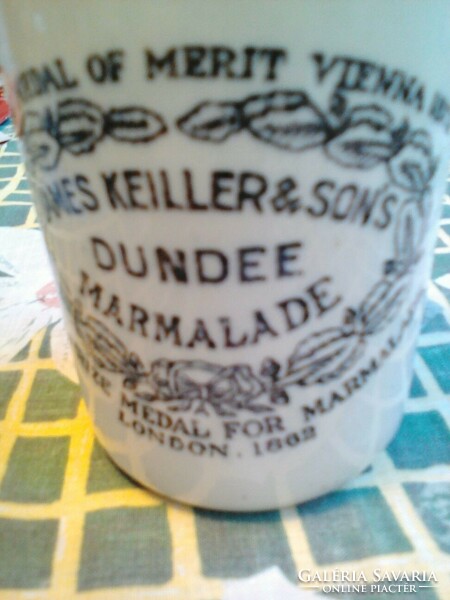 Antik ritka Dundee Marmelade kerámia edény