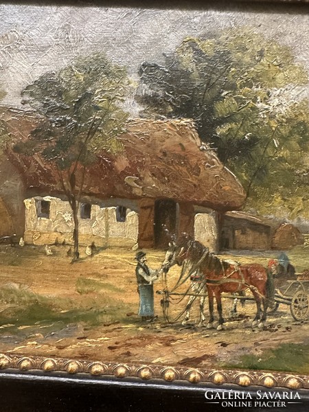 Painting by György Német.