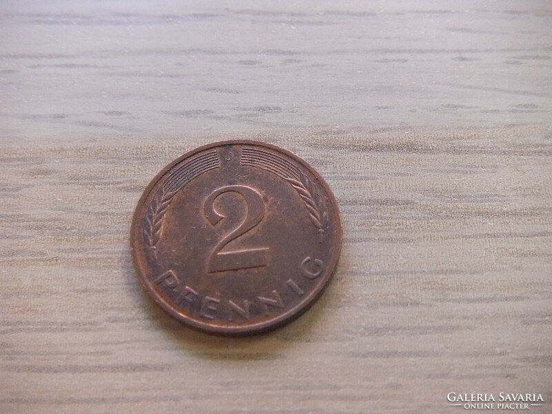 2   Pfennig   1992   (  J  )  Németország