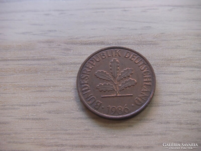 2   Pfennig   1986   (  G  )  Németország