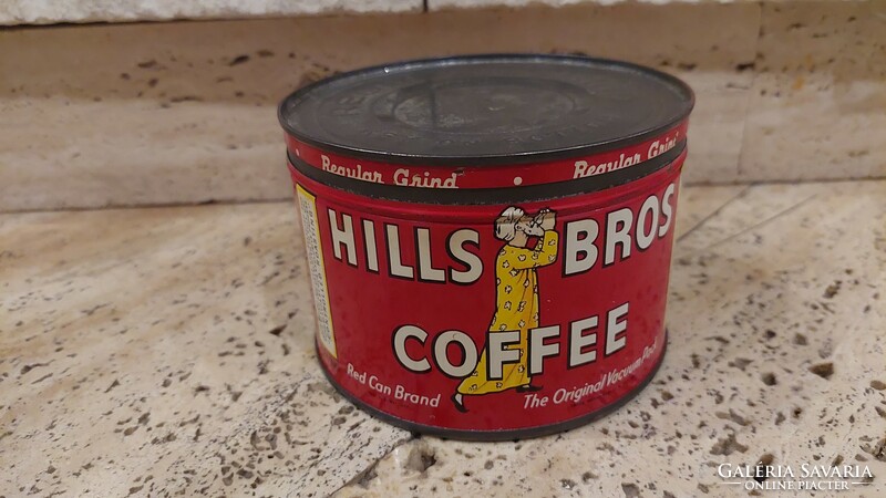 Hills bros coffee old coffee tin box