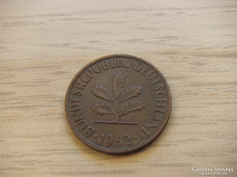 2   Pfennig   1962   (  F  )  Németország