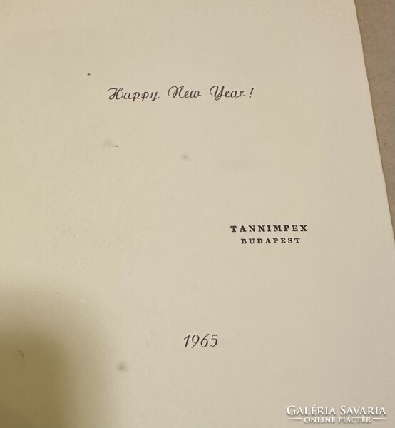 TANNIMPEX újévi köszöntője 1965