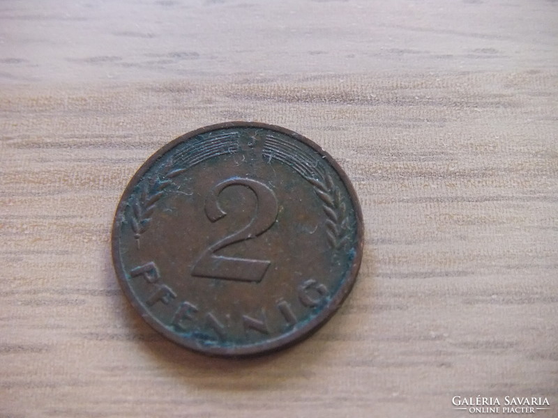 2   Pfennig   1967   (  J  )  Németország