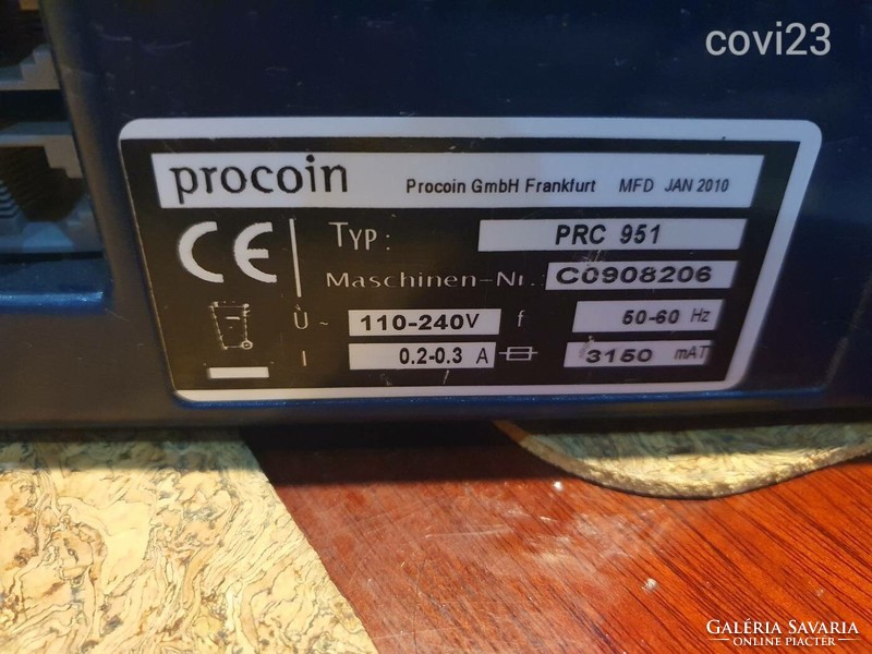 Villámgyors bankjegy számláló gép procoin PRC 951