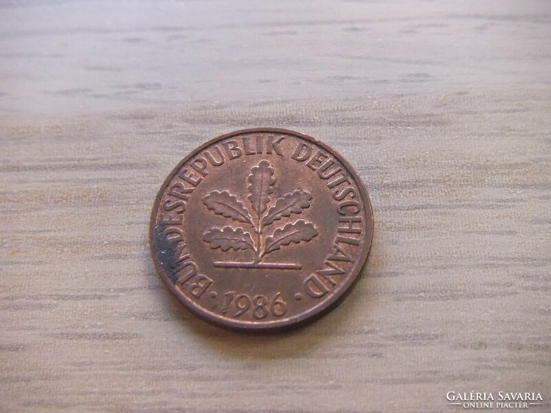 2   Pfennig   1986   (  F  )  Németország