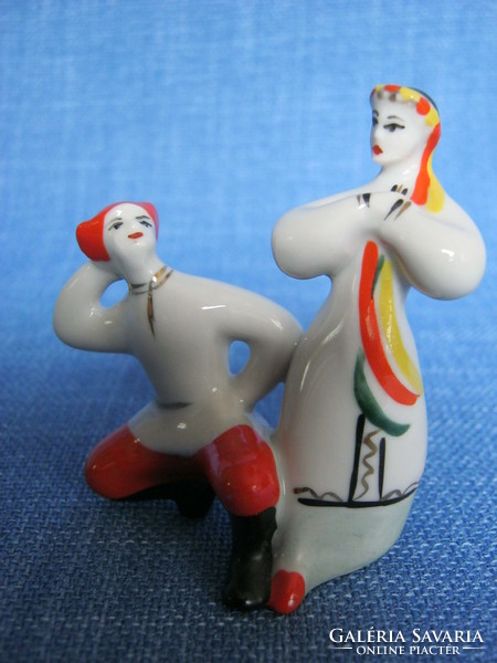 Retro soviet mini porcelain dancing couple