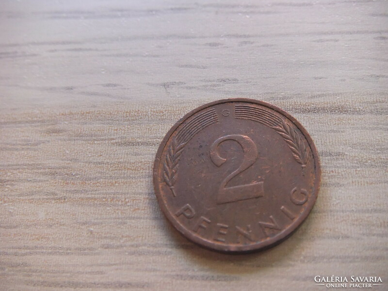 2 Pfennig 1974 ( g ) Germany