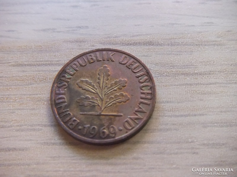2   Pfennig   1969   (  F  )  Németország