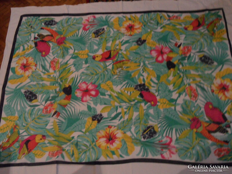 Hawaiian parrot pattern scarf, scarf, beach towel