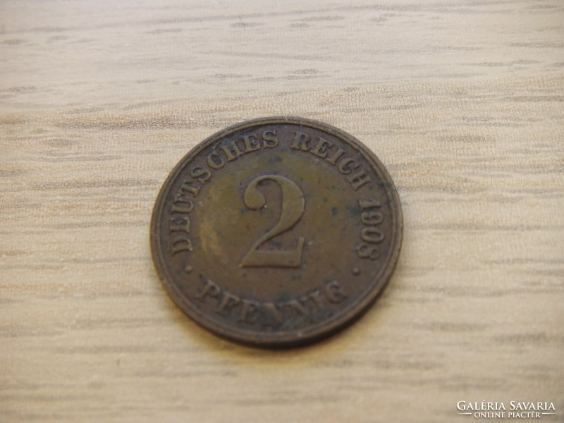 2   Pfennig   1908   (  D  )  Németország