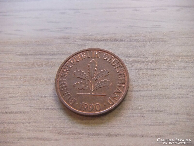 2   Pfennig   1990   (  J  )  Németország