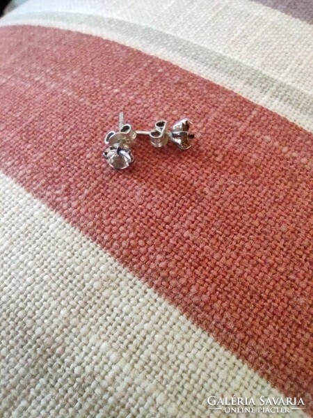 Small silver earrings with stones