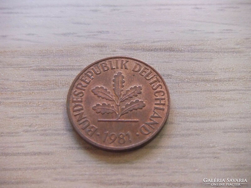 2   Pfennig   1981   (  F  )  Németország