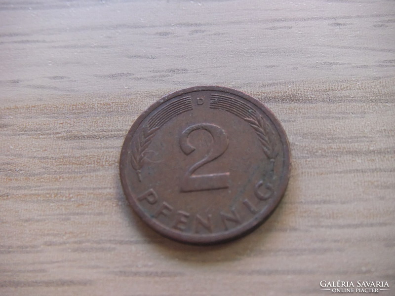 2   Pfennig   1973   (  D  )  Németország