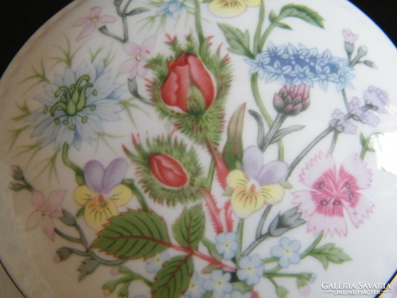 Aynsley Wild Tudor English Porcelain Lid Bonbonier