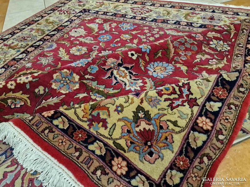 Dreamy ziegler pattern hand knotted 275x275 wool persian rug bfz555