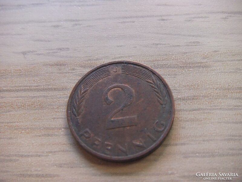 2   Pfennig   1975   (  J  )  Németország