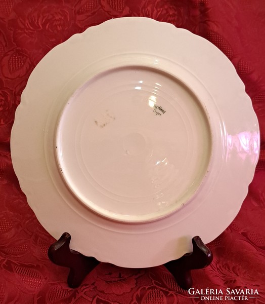 Antique porcelain plate, queen decorative plate (l4457)