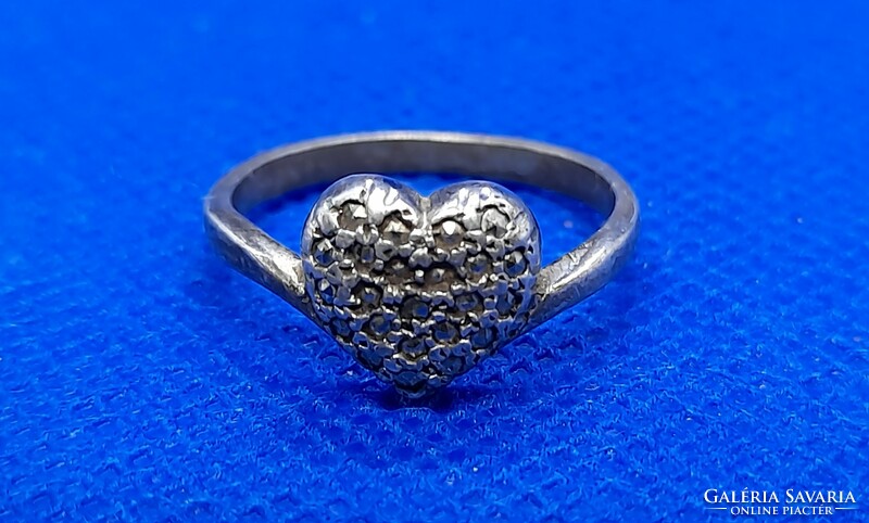 Vintage marcasite silver ring