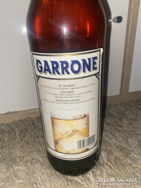 Old unopened garrone bianco vermouth sweet white 1 liter rare beautiful