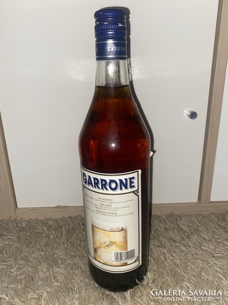 Régi Bontatlan GARRONE Bianco Vermouth Édes Fehér 1 liter RITKA Szép
