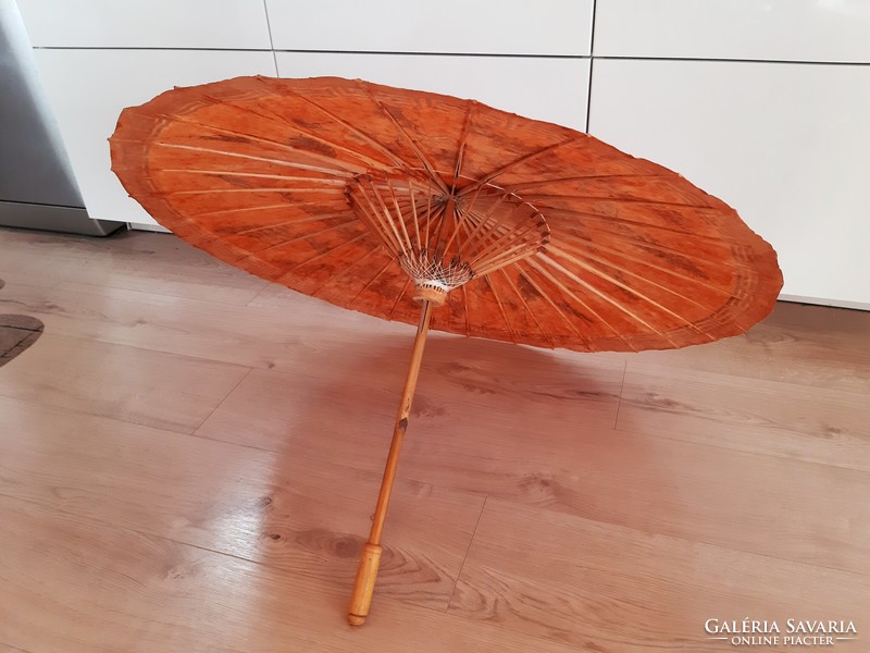 Old Chinese painted parasol, umbrella