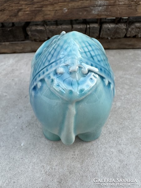 Zsolnay base glaze elephant-reed judit