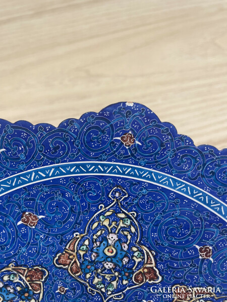 Turkish fire enamel wall plate