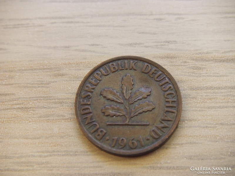 2   Pfennig   1961   (  F  )  Németország