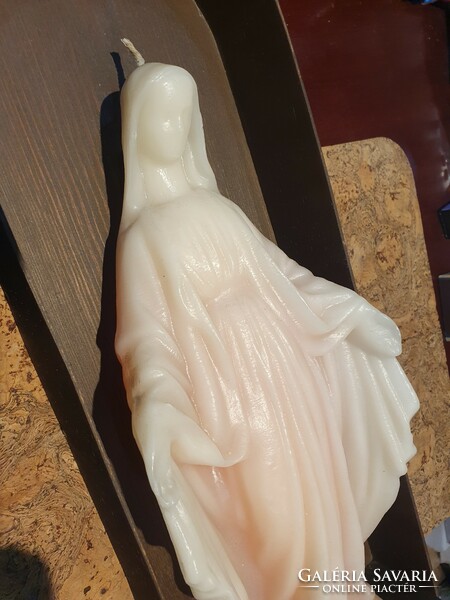 Large virgin mary candle god jesus religion