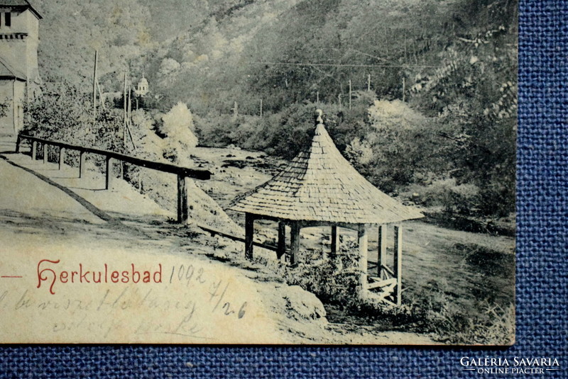 Herkulesfürdő -   képeslap   1902