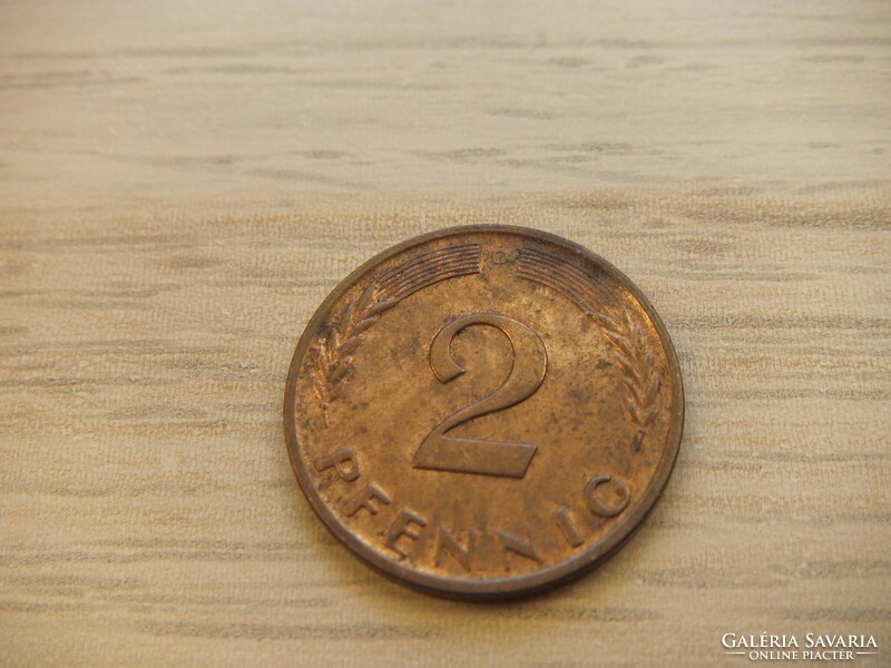 2   Pfennig   1962   (  D  )  Németország