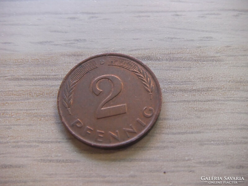 2   Pfennig   1988   (  D  )  Németország