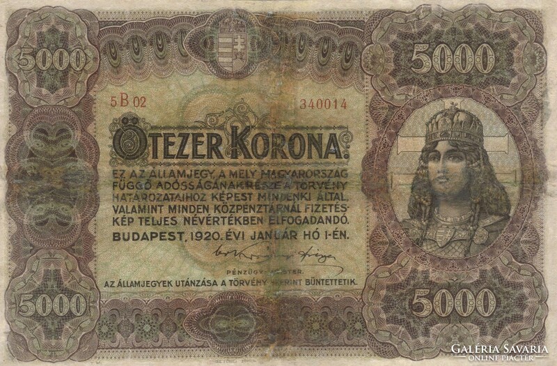 5000 korona 1920 restaurált 1.