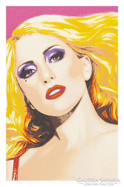 Lady gaga 3 piece lithograph series by artist thomas hafström | numbered copies | with a folder