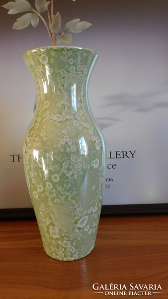 Stone cartilage Witeg luster-glazed, hand-painted vase 26 cm