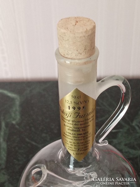 An old Tokaji furmint drinking bottle -- 50 cl, 25 cm high