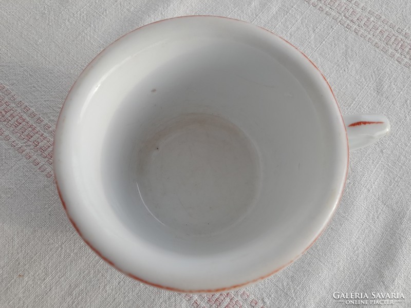 ANTIK PORCELÁN "EMLÉK" KOMA BÖGRE / KOMA CSÉSZE, 1800-as évek vége