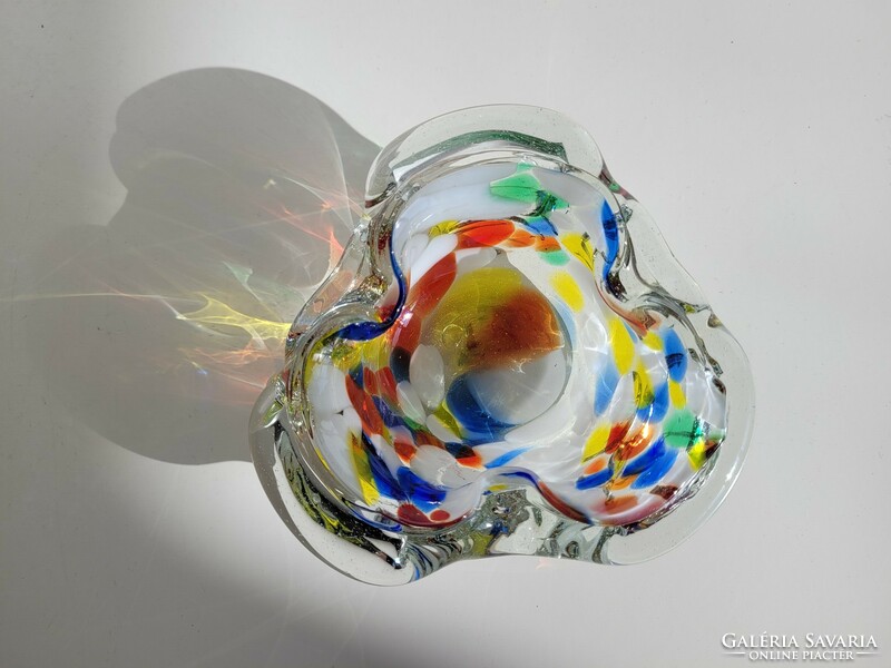 Murano retro glass ashtray old ashtray ashtray