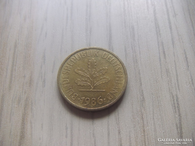 5   Pfennig   1986   (  J  )  Németország