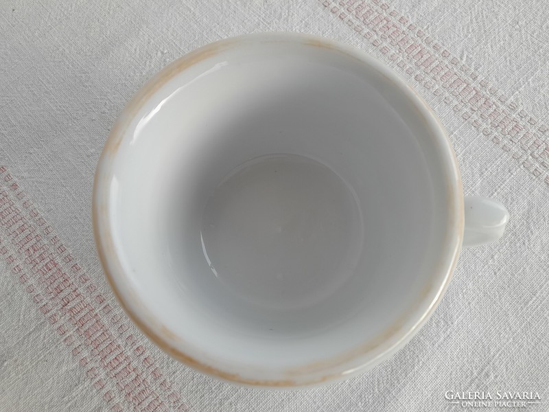 ANTIK PORCELÁN "EMLÉK" KOMA BÖGRE / KOMA CSÉSZE, 1800-as évek vége