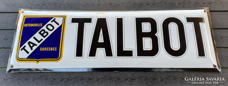 Talbot - convex enamel plate (100 cm x 34 cm)