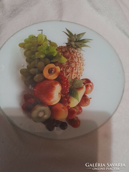 Glass dish coaster 27 cm beautiful