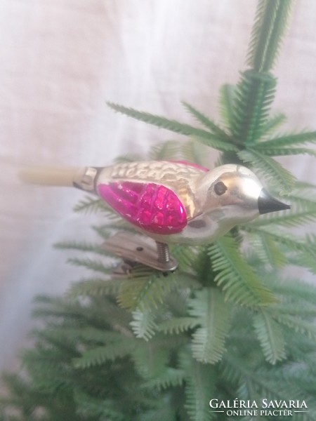 Glass Christmas tree decoration bird