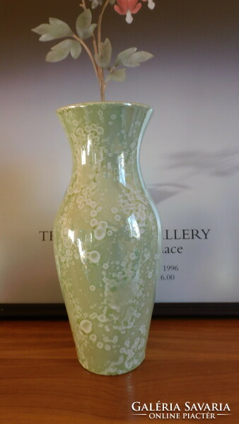 Stone cartilage Witeg luster-glazed, hand-painted vase 26 cm