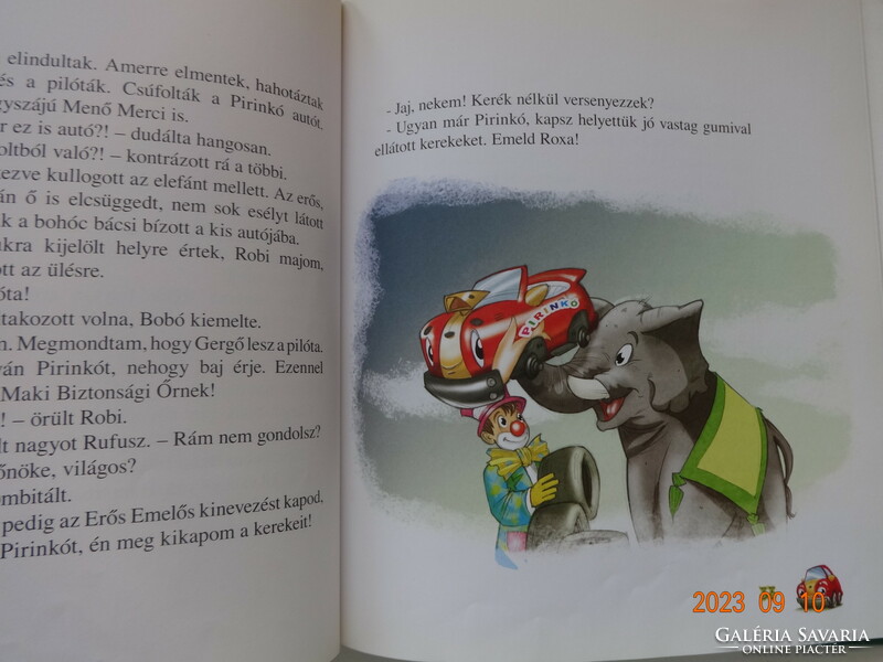 Juhász Magda:  Egy ​kis autó nagy kalandja - mesekönyv Vass Richárd rajzaival